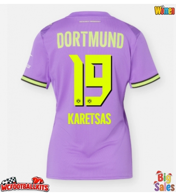 Borussia Dortmund Konstantinos Karetsas #19 Replica Third Stadium Shirt for Women 2026-27 Short Sleeve